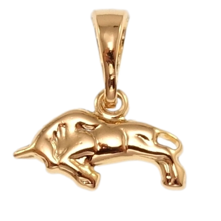 Кулон Xuping Позолота 18K Знак Зодіаку Телець для ланцюжка до 5мм фото №3