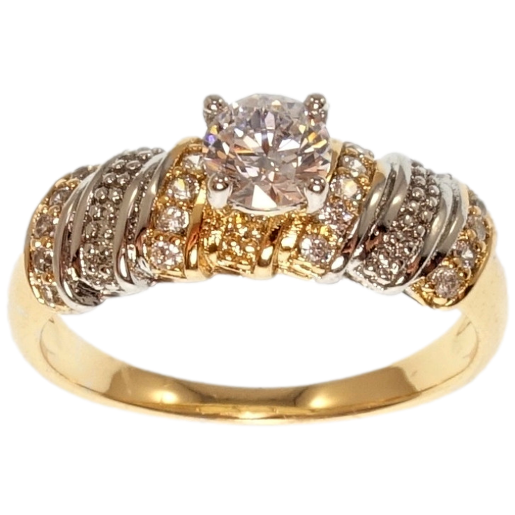 Каблучка Xuping Позолота 18K+Родій Елегантність фото №21