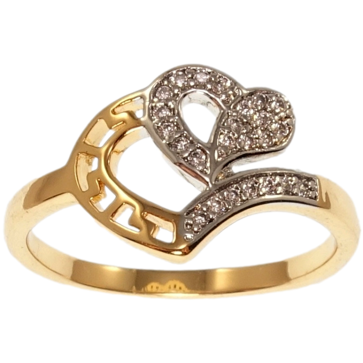 Каблучка Xuping Позолота 18K+Родій Романтика сердець фото №17