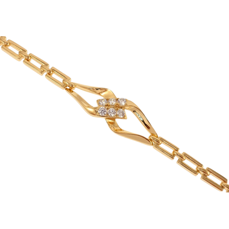 Браслет Xuping Позолота 18K Єдність довжина з дод. замком 17,19см х 4мм фото №1 Браслет Xuping Позолота 18K Єдність довжина з дод. замком 17,19см х 4мм фото №1