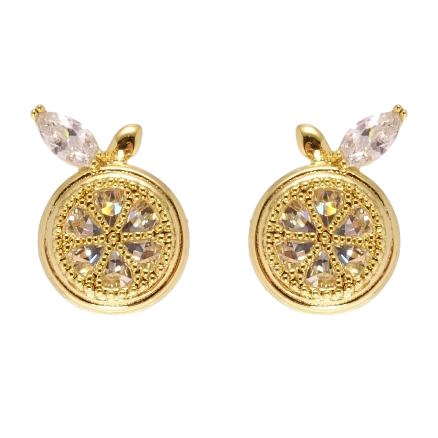 Сережки Xuping QQMM Позолота 14K пусети Декоративні яблучка фото №1 Сережки Xuping QQMM Позолота 14K пусети Декоративні яблучка фото №1