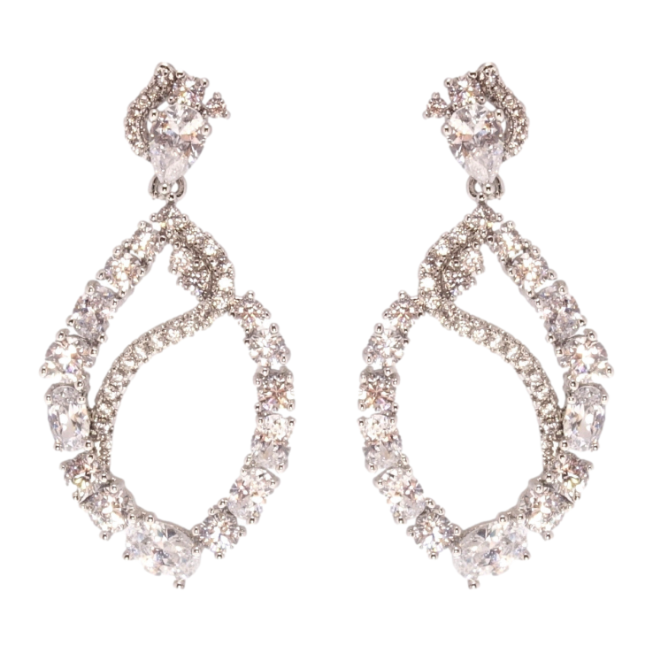 Серьги Xuping QQMM Родий пусеты Богема фото №14