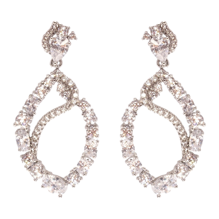 Сережки Xuping QQMM Родій пусети Богема фото №1 Сережки Xuping QQMM Родій пусети Богема фото №1