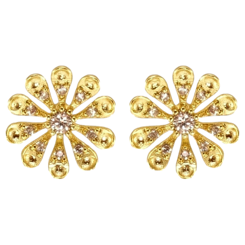 Серьги Xuping QQMM Позолота 14K пусеты Ромашки фото №2 Серьги Xuping QQMM Позолота 14K пусеты Ромашки фото №2