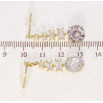 Сережки Xuping QQMM Позолота 14K пусети Витончені кристальні підвіски фото №2