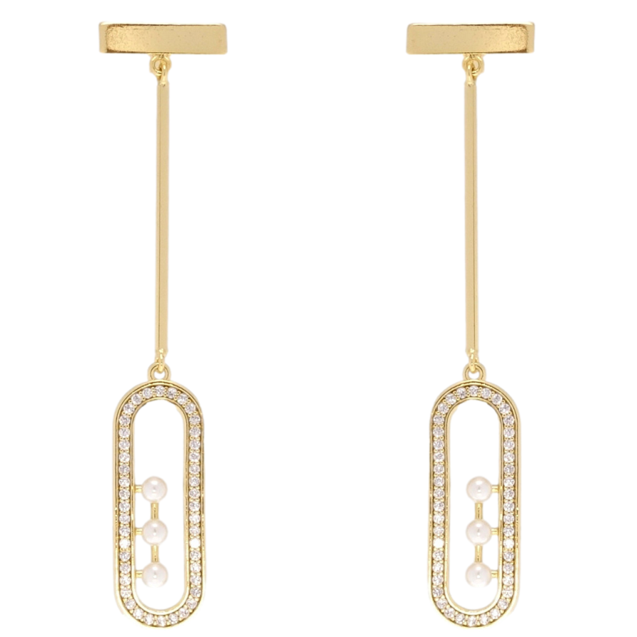 Сережки Xuping QQMM Позолота 14K пусети Декоративні підвіски фото №1 Сережки Xuping QQMM Позолота 14K пусети Декоративні підвіски фото №1