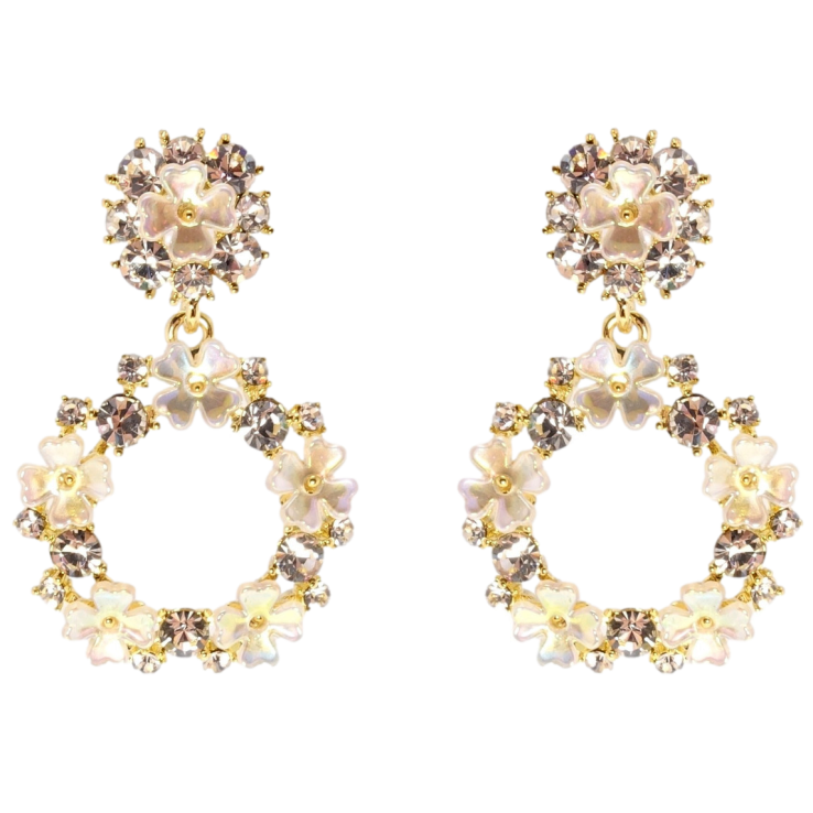 Сережки Xuping QQMM Позолота 14K пусети Вальс квітів фото №11 Сережки Xuping QQMM Позолота 14K пусети Вальс квітів фото №11