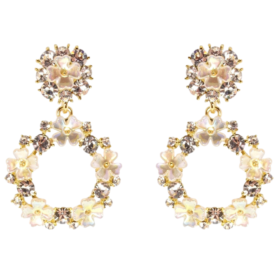 Серьги Xuping QQMM Позолота 14K пусеты Вальс цветов фото №1 Серьги Xuping QQMM Позолота 14K пусеты Вальс цветов фото №1