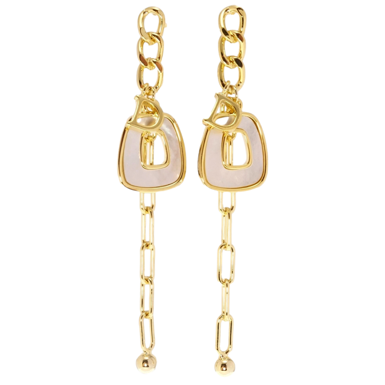 Сережки Xuping QQMM Позолота 14K пусети Ланцюжки з декоративними підвісками фото №1 Сережки Xuping QQMM Позолота 14K пусети Ланцюжки з декоративними підвісками фото №1