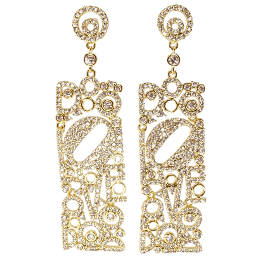 Сережки Xuping QQMM Позолота 14K пусети Елегантні романтичні підвіски з фото №1 Сережки Xuping QQMM Позолота 14K пусети Елегантні романтичні підвіски з фото №1