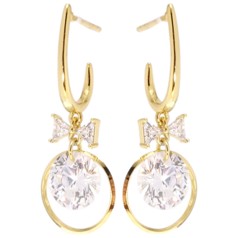 Серьги Xuping QQMM Позолота 14K пусеты Загадочность фото №1 Серьги Xuping QQMM Позолота 14K пусеты Загадочность фото №1