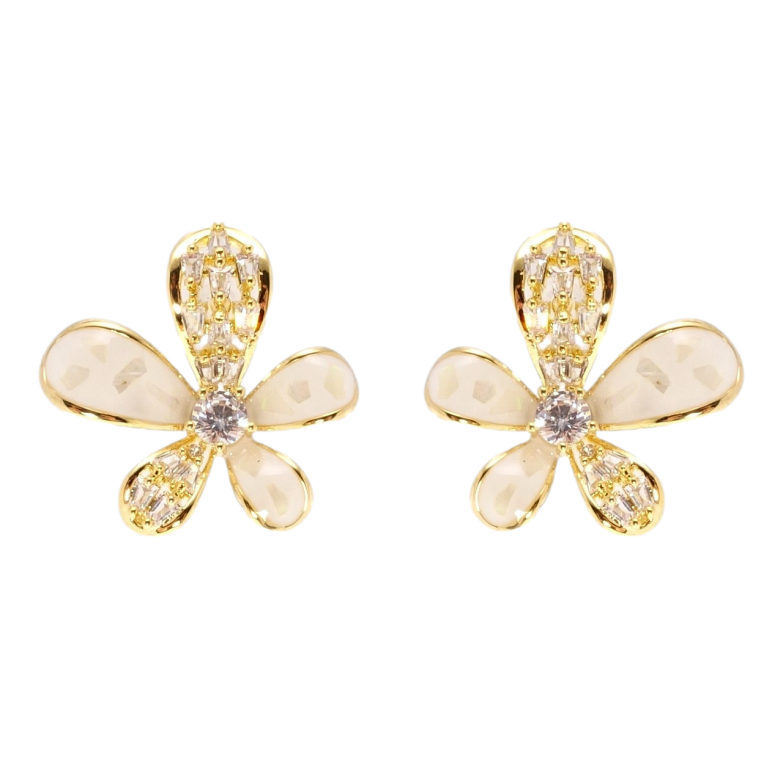 Серьги Xuping QQMM Позолота 14K пусеты Декоративные цветочки фото №1 Серьги Xuping QQMM Позолота 14K пусеты Декоративные цветочки фото №1