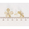 Серьги Xuping QQMM Позолота 14K пусеты Декоративные цветочки фото №2 Серьги Xuping QQMM Позолота 14K пусеты Декоративные цветочки фото №2