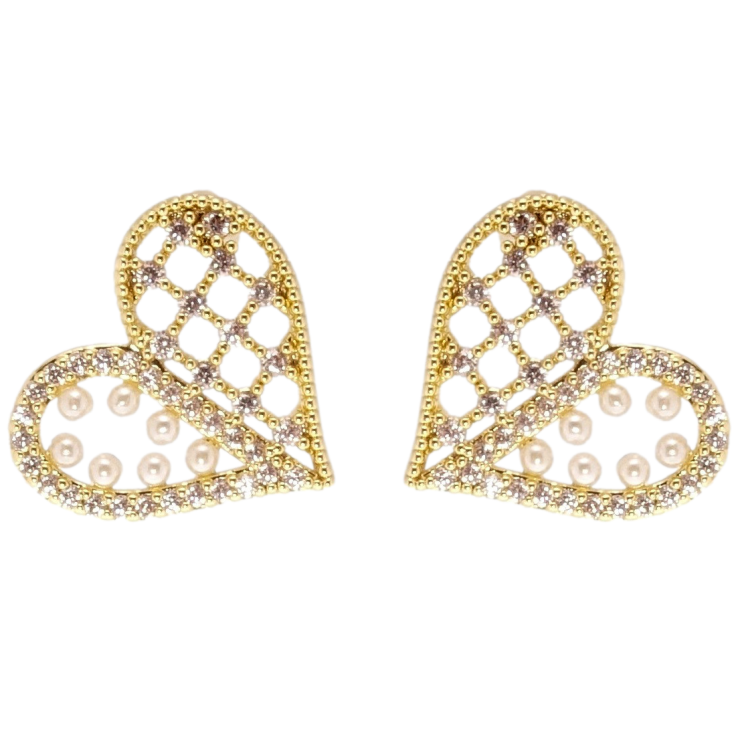 Сережки Xuping QQMM Позолота 14K пусети Декоративні серця фото №22 Сережки Xuping QQMM Позолота 14K пусети Декоративні серця фото №22