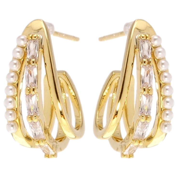 Сережки Xuping QQMM Позолота 14K пусети Містерія фото №24 Сережки Xuping QQMM Позолота 14K пусети Містерія фото №24