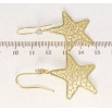 Серьги Xuping QQMM Позолота 14K французский замок Ажурные звезды фото №2