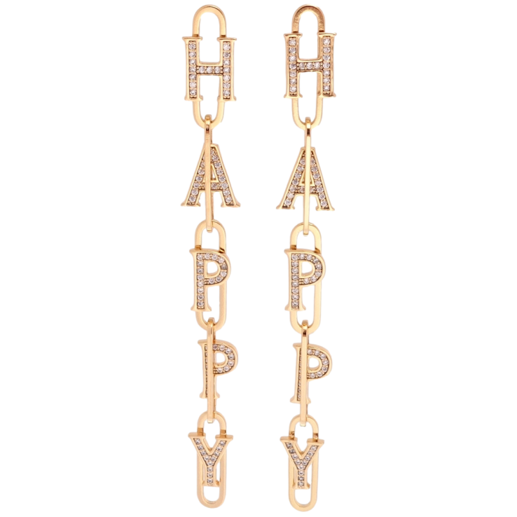 Сережки Xuping QQMM Позолота 18K пусети Happy фото №22 Сережки Xuping QQMM Позолота 18K пусети Happy фото №22