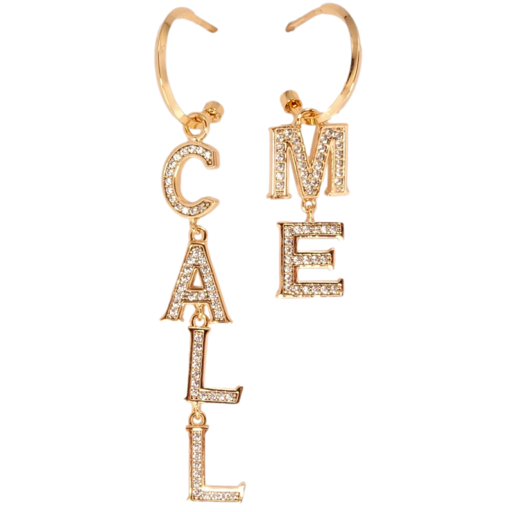 Сережки Xuping QQMM Позолота 18K пусети Call me фото №23 Сережки Xuping QQMM Позолота 18K пусети Call me фото №23