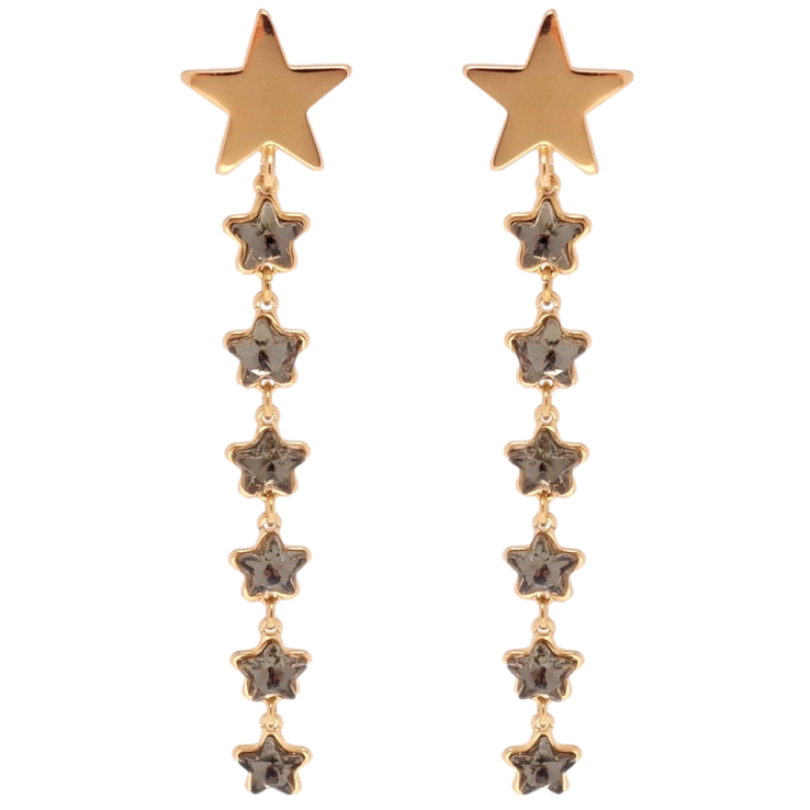 Сережки Xuping QQMM Позолота 18K пусети Зоряний шлях фото №9 Сережки Xuping QQMM Позолота 18K пусети Зоряний шлях фото №9