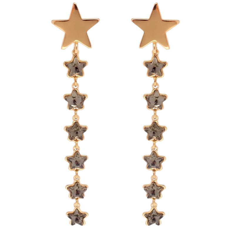 Серьги Xuping QQMM Позолота 18K пусеты Звездный путь фото №1