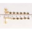 Сережки Xuping QQMM Позолота 18K пусети Зоряний шлях фото №2
