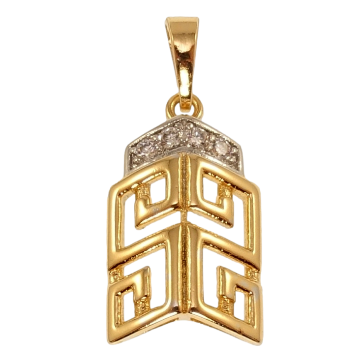 Кулон Xuping Позолота 18K + Родій Різний меандровий орнамент для ланцюжка до 5мм фото №16