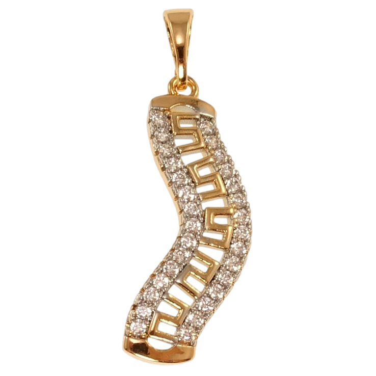 Кулон Xuping Позолота 18K + Родій Декоративна підвіска з цирконієм для ланцюжка до 5мм фото №18