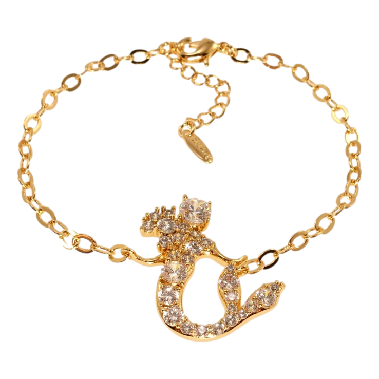 Браслет Xuping Позолота 18K Якорное плетение с вставкой русалка длина с доп.цеп. 16.5-19.5см х 3мм фото №13