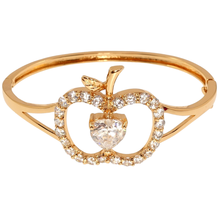 Браслет Xuping Позолота 18K Яблочко с цирконием ø 5,7см фото №15