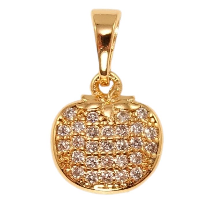 Кулон Xuping Позолота 18K Ягідка інкрустація цирконієм для ланцюжка до 5мм фото №12 Кулон Xuping Позолота 18K Ягідка інкрустація цирконієм для ланцюжка до 5мм фото №12