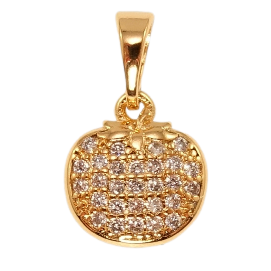 Кулон Xuping Позолота 18K Ягодка инкрустация цирконием для цепочки до 5мм фото №1 Кулон Xuping Позолота 18K Ягодка инкрустация цирконием для цепочки до 5мм фото №1