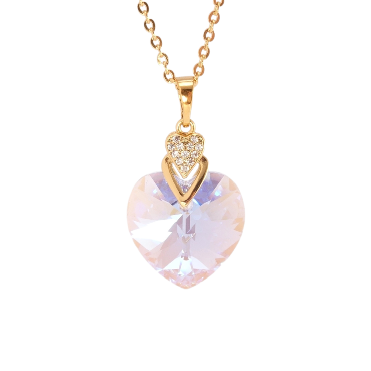 Кулон Xuping цвет 18K с кр-ми Swarovski на цепочке Кристальное сердце Lavender Delite длина 40-45см фото №20 Кулон Xuping цвет 18K с кр-ми Swarovski на цепочке Кристальное сердце Lavender Delite длина 40-45см фото №20