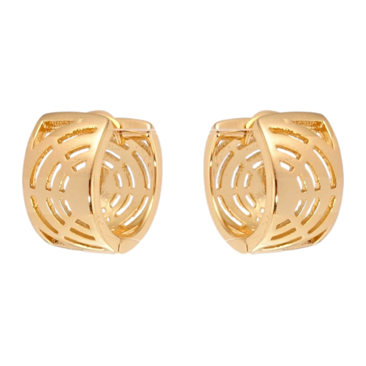 Серьги Xuping Позолота 18K колечки Резной орнамент с напылением фото №22 Серьги Xuping Позолота 18K колечки Резной орнамент с напылением фото №22