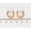 Серьги Xuping Позолота 18K колечки Резной орнамент с напылением фото №2
