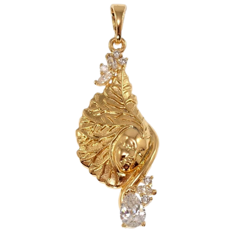 Кулон Xuping Позолота 18K Золотая осень для цепочки до 5мм фото №1