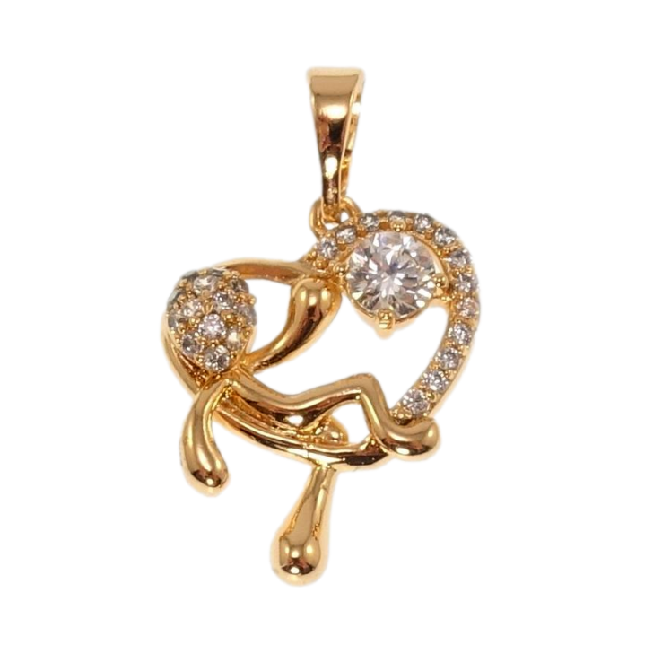 Кулон Xuping Позолота 18K Человечек в сердце для цепочки до 5мм фото №22 Кулон Xuping Позолота 18K Человечек в сердце для цепочки до 5мм фото №22