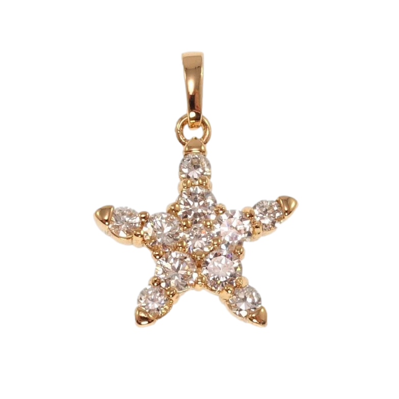 Кулон Xuping Позолота 18K Морская звезда для цепочки до 5мм фото №1 Кулон Xuping Позолота 18K Морская звезда для цепочки до 5мм фото №1
