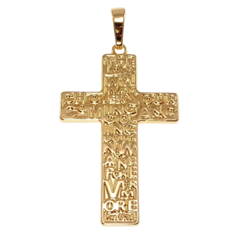 Кулон Xuping Позолота 18K Хрест Чотирьохконечний з розписом для ланцюжка до 7мм фото №1 Кулон Xuping Позолота 18K Хрест Чотирьохконечний з розписом для ланцюжка до 7мм фото №1