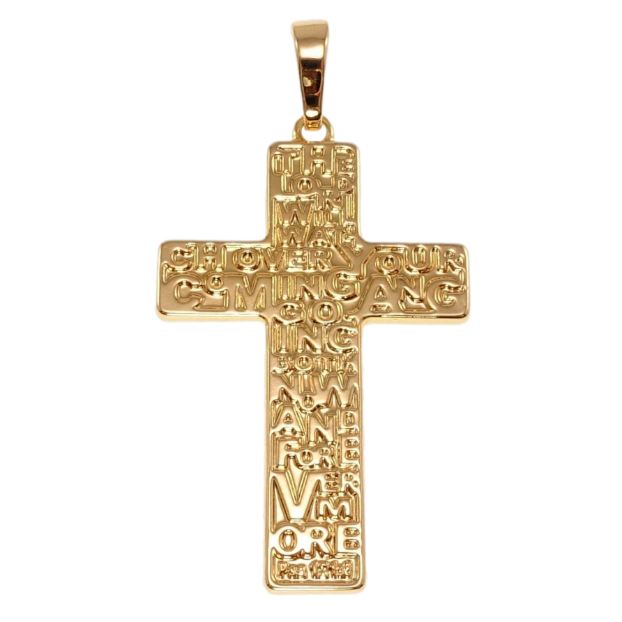 Кулон Xuping Позолота 18K Хрест Чотирьохконечний з розписом для ланцюжка до 7мм фото №1 Кулон Xuping Позолота 18K Хрест Чотирьохконечний з розписом для ланцюжка до 7мм фото №1
