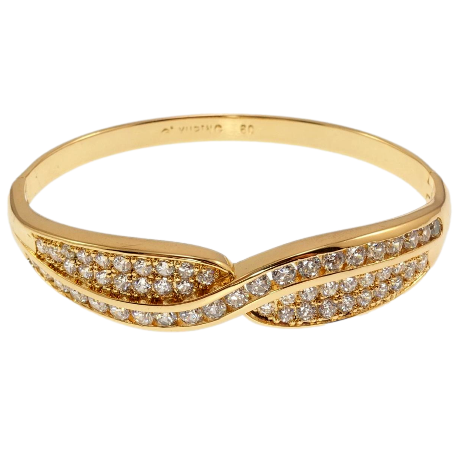 Браслет Xuping Позолота 18K Грація з цирконієм ø 6см фото №1