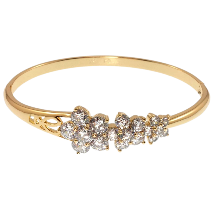 Браслет Xuping Позолота 18K Кристальные цветы ø 6см фото №17 Браслет Xuping Позолота 18K Кристальные цветы ø 6см фото №17