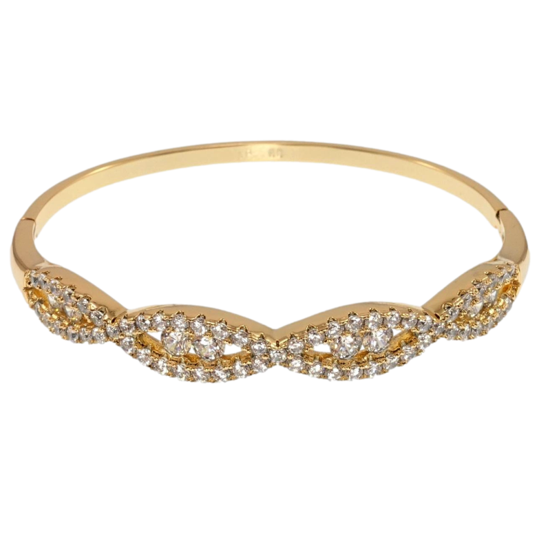 Браслет Xuping Позолота 18K Чарующий блеск ø 6см фото №1