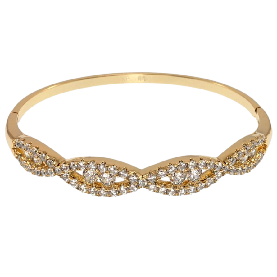 Браслет Xuping Позолота 18K Чарівний блиск ø 6см фото №1