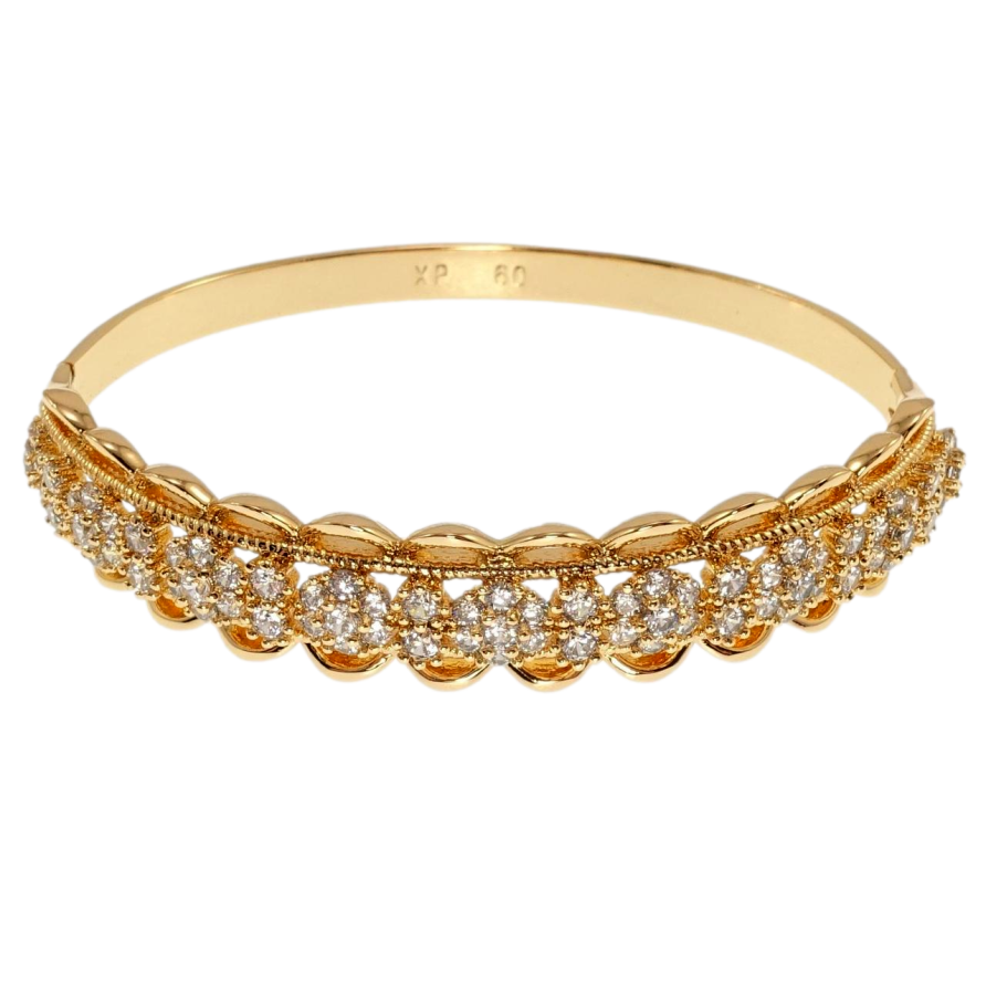 Браслет Xuping Позолота 18K Цветочное настроение ø 6см фото №1