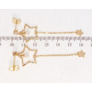 Серьги Xuping Позолота 18K пусеты Блеск звезды фото №2