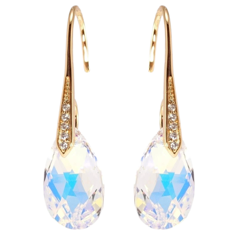 Серьги Xuping цвет 18K с кристаллами Swarovski французский замок Кристалл Shimmer фото №1