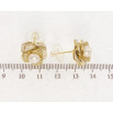 Сережки Xuping QQMM Позолота 14K пусети Квіточки з перлами, цирконієм та білою фото №2 Сережки Xuping QQMM Позолота 14K пусети Квіточки з перлами, цирконієм та білою фото №2