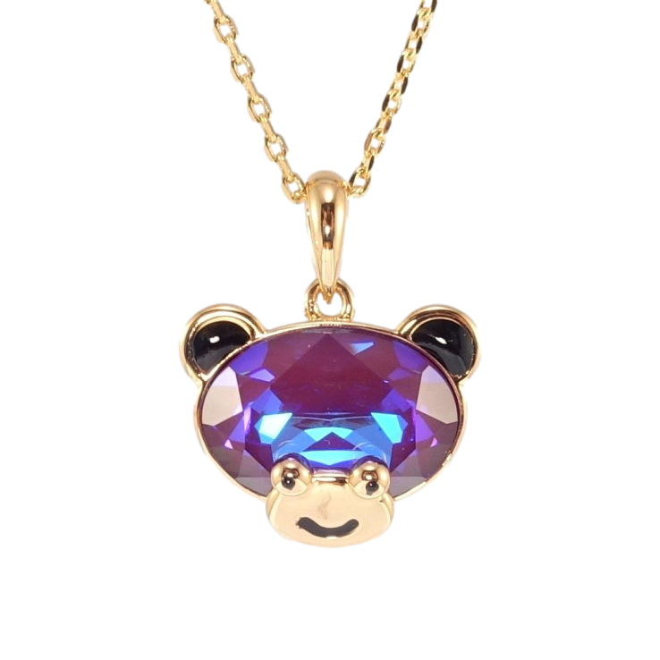 Кулон Xuping 18K с кр-ми Swarovski на цепочке Мишка с кристаллом Burgundy Delite длина 40-45см х 1мм фото №25