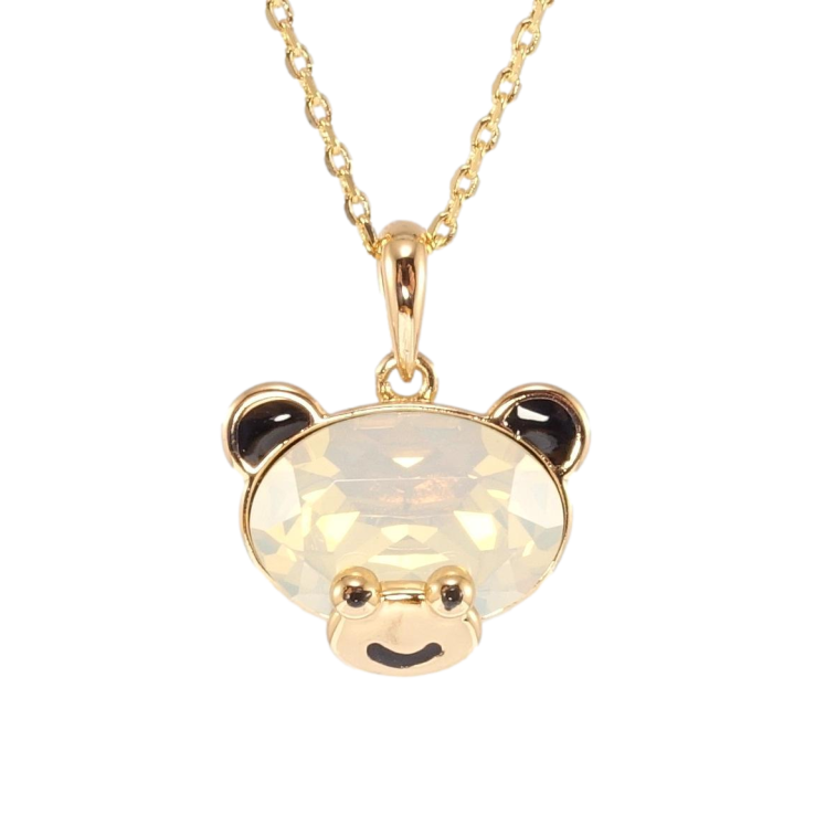 Кулон Xuping 18K с кр-ми Swarovski на цепочке Мишка с кристаллом White Opal длина 40-45см х 1мм фото №23