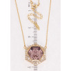 Кулон Xuping 18K с кр-ми Swarovski на цепочке Многогранник с кристаллом Antique Pink длина 44-49см х 1мм фото №2 Кулон Xuping 18K с кр-ми Swarovski на цепочке Многогранник с кристаллом Antique Pink длина 44-49см х 1мм фото №2